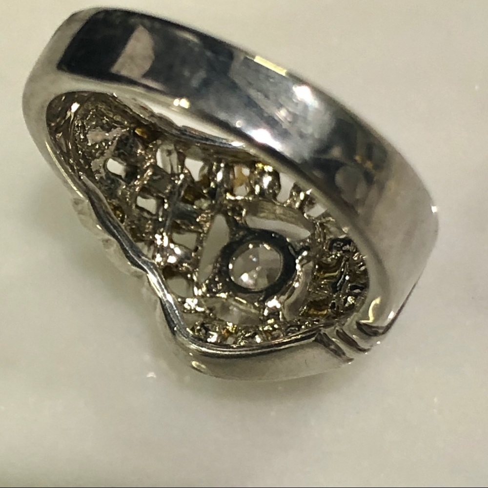 Silver Tone Ring - image 4